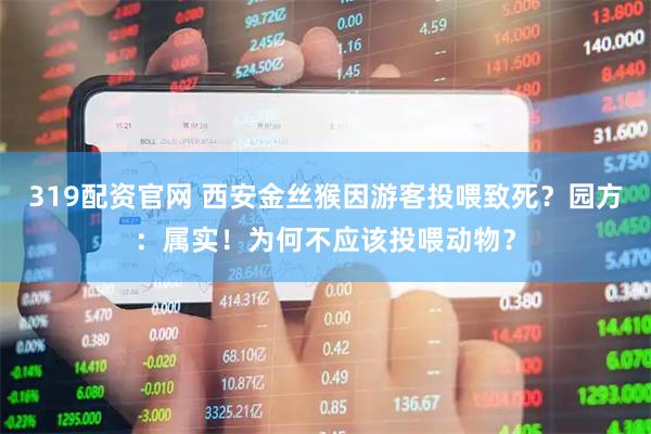 319配资官网 西安金丝猴因游客投喂致死？园方：属实！为何不应该投喂动物？